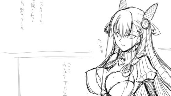 FGO本1p目の紫式部ちゃんはこんな感じ。
胸のストライプ模様はめn…省略したい。
表紙は髪下ろしてるけどまずはノーマル版でHシーン。
眼鏡版も見たいと言われたので何とか入れたい。
頼光ママは入らないと思うけどラフページになら… 