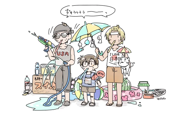 早く梅雨明けしないかな…でも暑いのもやだしな…早く秋にならんかな…。 
