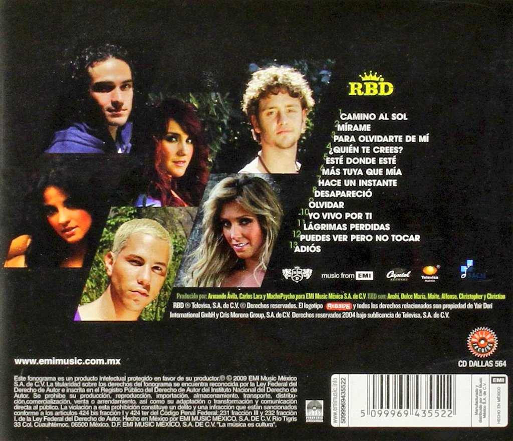 RBD24HorasArg's tweet photo. Puntaje del 1 al 10 de todas las canciones del 5to y ultimo albúm de #RBD "ParaOlvidarteDeMí"
#CaminoAlSol 9
#Mírame 7
#PODM 9
#QuiénTeCrees 8
#EstéDondeEsté 7
#MásTuyaQueMía 10
#HaceUnInstante 10
#Desapareció 10
#Olvidar 8
#YoVivoPorTi 8
#LágrimasPerdidas 9
#PVPNT 4
#Adiós 10 https://t.co/71khISmFBE