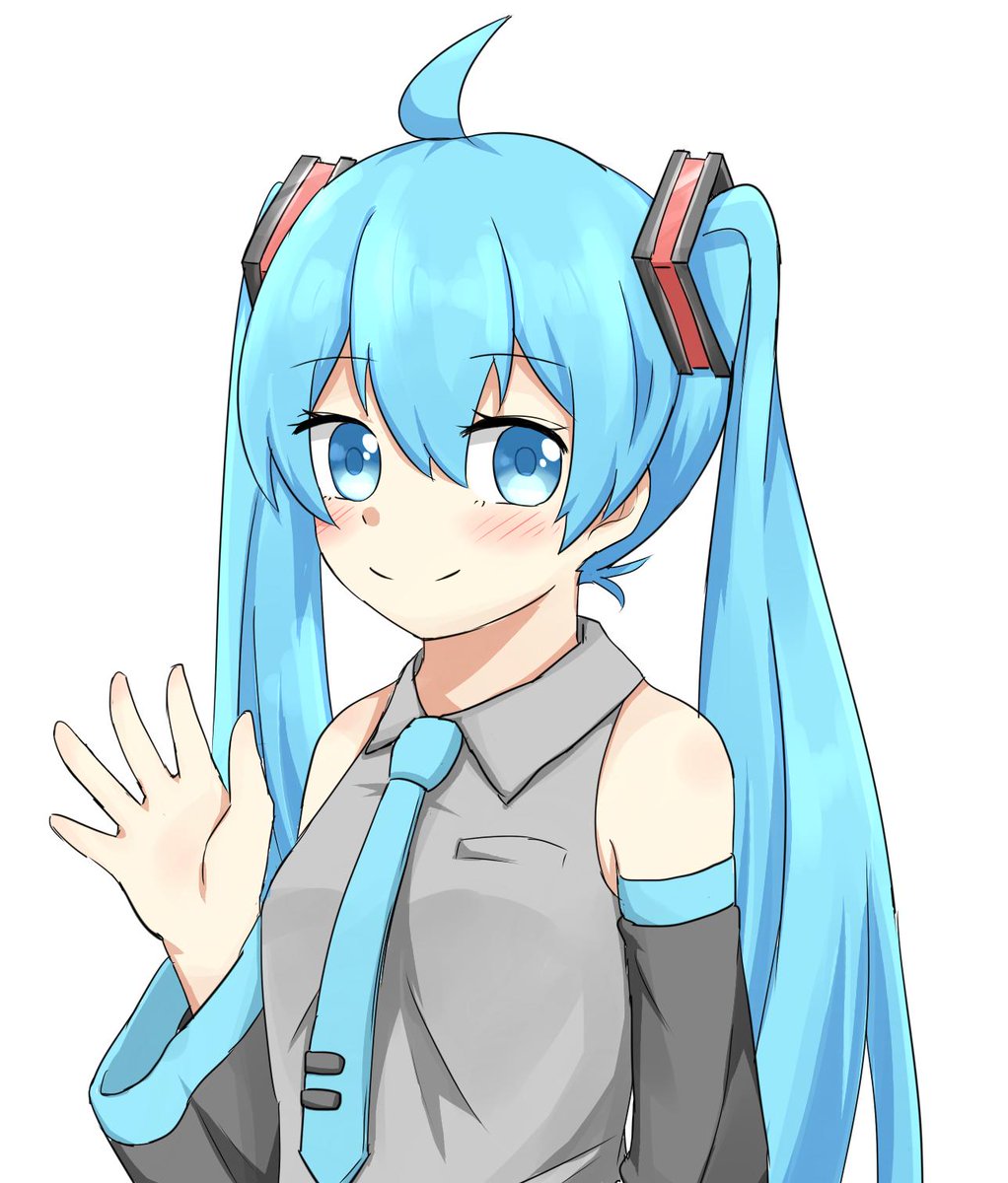 初音ミク 「こちら、没になった没音ミクさんです 」|ねこみんのイラスト