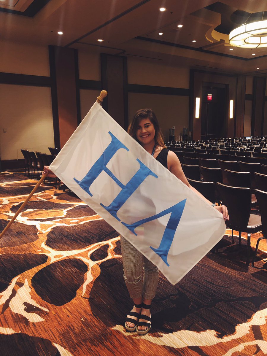 ADPi_Albright's tweet photo. - Sister President Alyssa having a great time repping Eta Lambda at Convention -
#wlfeo #alphadeltapi #adpi #bethefirst https://t.co/8yyoHGSZHl