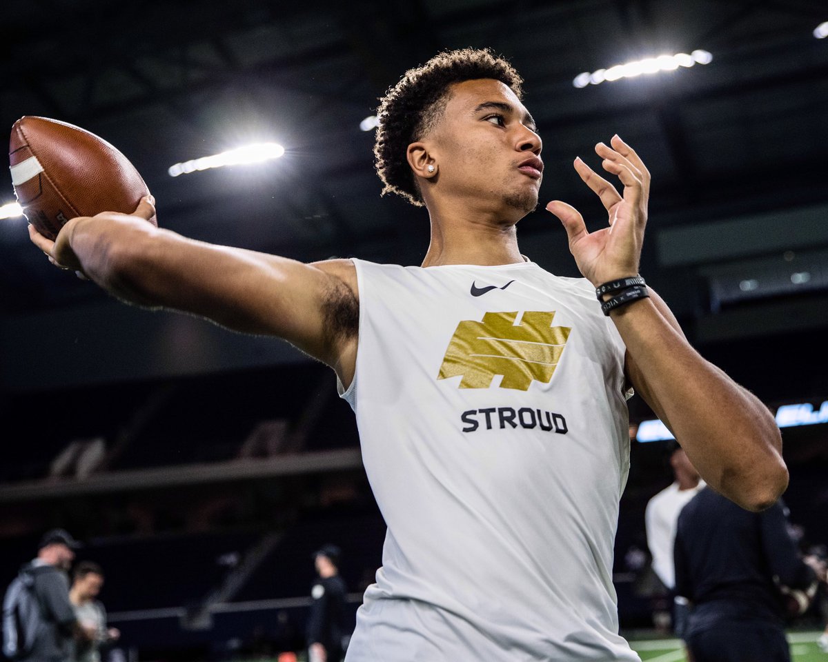 Big-time performances tonight at the Pro Day workout of the #Elite11 Finals includes a new all-time high score from Rancho Cucamonga’s (Calif.) <a href="/CJ7STROUD/">CJ Stroud</a> 🏈🎯