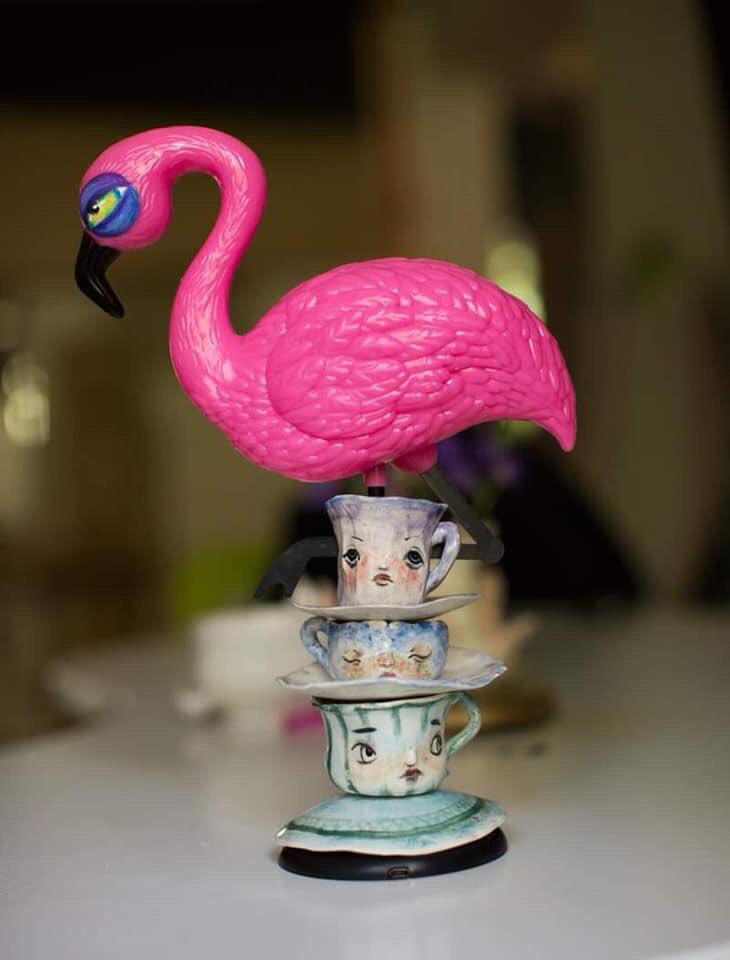sazhagazova's tweet photo. #artcollector #porcelain #huffpostgram #baby #cutie #mug #chip #mabgraves #chipcup #ceramics #flamingo #mug #cup #aliceinwonderland https://t.co/BWCPwrt29t