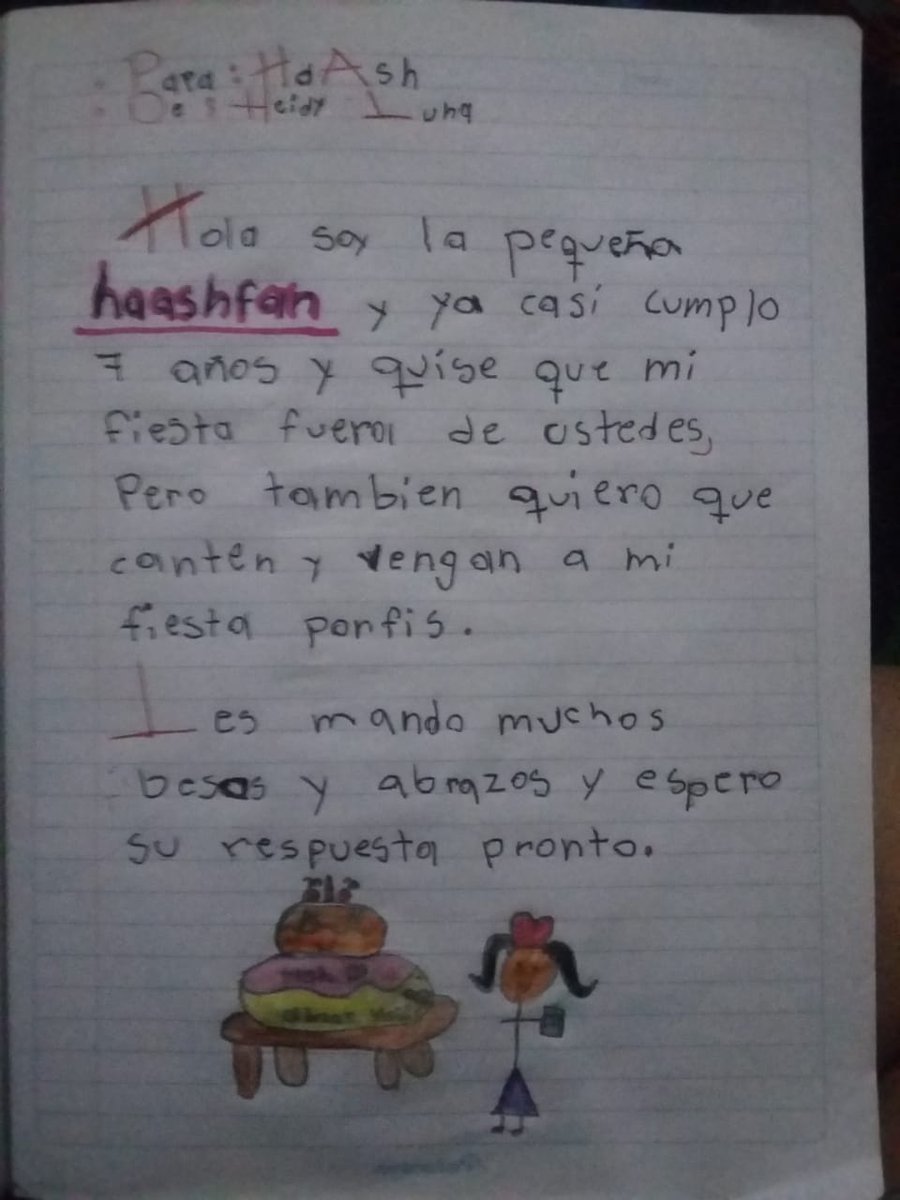 liz29heidy14's tweet photo. El día cada vez más cerca y aún sigue preguntando si @haashoficial ya respondió... no le puedo mentir y su carita se pone triste cuando le digo que todavía no pero que aun tenemos unos días para que ellas respondan
#UnSueñoPorCumplir el #14DeJulio es su cumple #PlayerasListas https://t.co/BLPbifOoRC