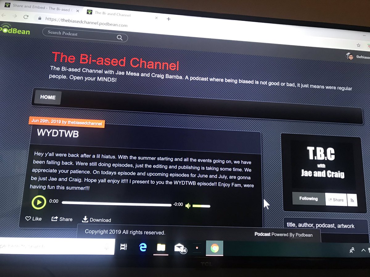 Biased_Channel's tweet photo. Happy Summer!! We’ve been busy y’all wit all these events... were having fun tho and getting in a podcast when we can.  Episode 9 with the WYDTWB Episode!! Enjoy, thanks for your patience. #tbc #thebiasedchannel https://t.co/neek4YeeMF