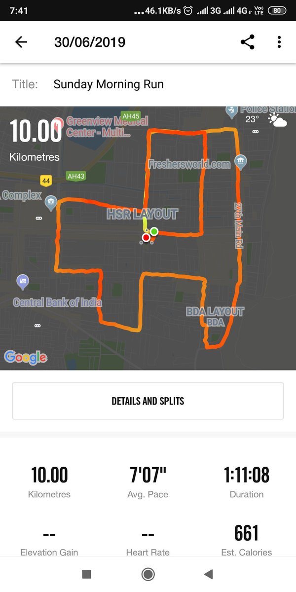 KavithaReddyKR's tweet photo. Phew! it was a Great Run after prolonged breaks and injuries for last few months! Thanks to #GoRunClub, clocked 71 minutes at the 10K Performance Run today!
#Fitness #Running #Marathon https://t.co/0cgV6XvYKY