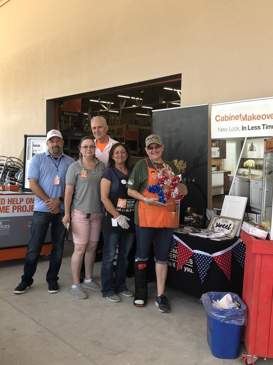 DianneRay19's tweet photo. Had our first Home Depot Services Event today.  Thank you Lori from Survive-a-Storm, Ruth from HVAC, Mike from BBC Plumbing, and Mike from Tuff Sheds for coming out and joining us today! @TaraTalleyTHD @THDDamien @hdekirby @SilasDallasHDI @HDE_GGoodWin @brucemdixon @6817hd https://t.co/1t00fDDEfk