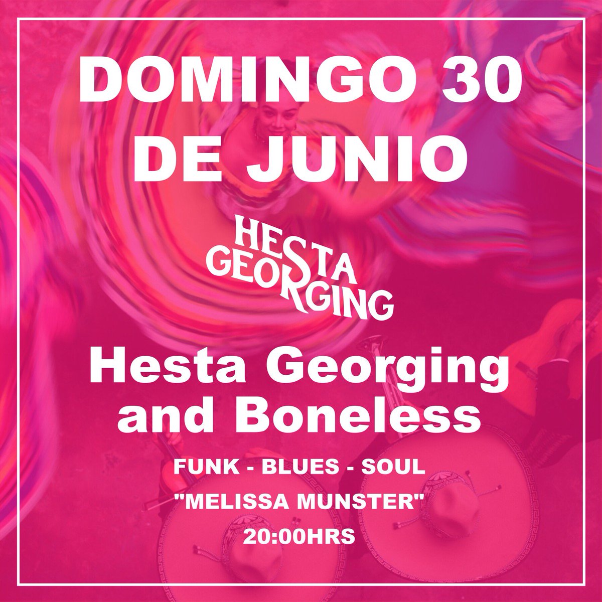 HestaGeorging's tweet photo. Sunday join me and the band for a live presentation in @MpioCorregidora https://t.co/9iUkEg4e8W