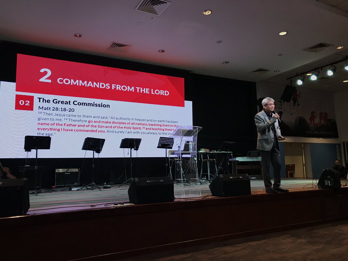 hockteo's tweet photo. To carry out the Great Commission is to tell them about the Great Commandment - Pr Hiew #nlrcc https://t.co/aHWct2u5DD