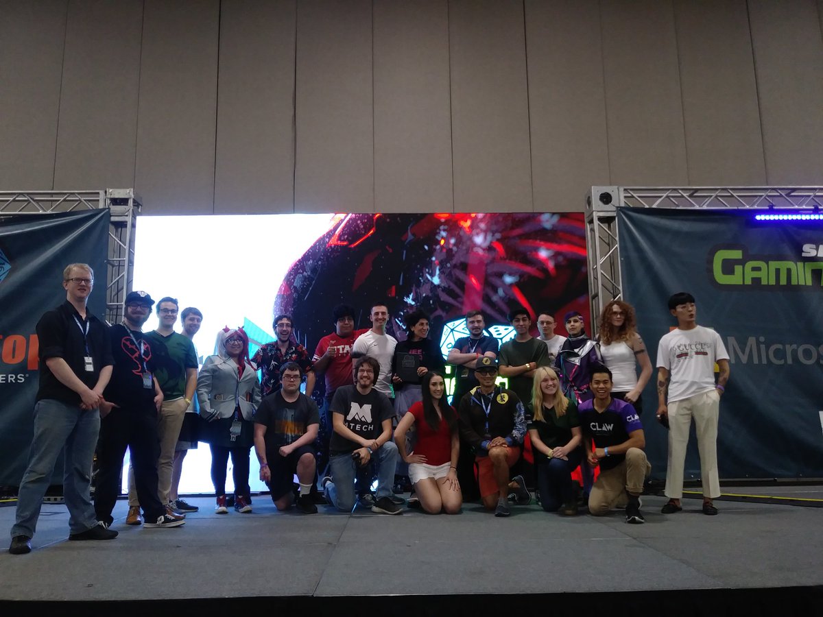 CosmicCasualty's tweet photo. Got some CR art by @sleepyrogue_, a Sombra print from @JTMayhew_, got to meet the fabulous @shukrani and play OW with Paul Nakauchi (Hanzo) while Jen Cohn (Pharah) commentated. They both kicked ass. So did Gaming Con! #SLGamingCon #SLGC19 #CriticalRole #Overwatch #ApexLegends https://t.co/NmcsefgoOv
