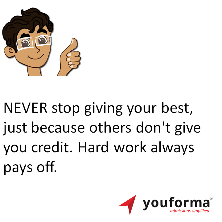 youforma's tweet photo. NEVER stop giving your best, just because others don't give you credit. Hard work always pays off. https://t.co/Y27Z4Di0lg