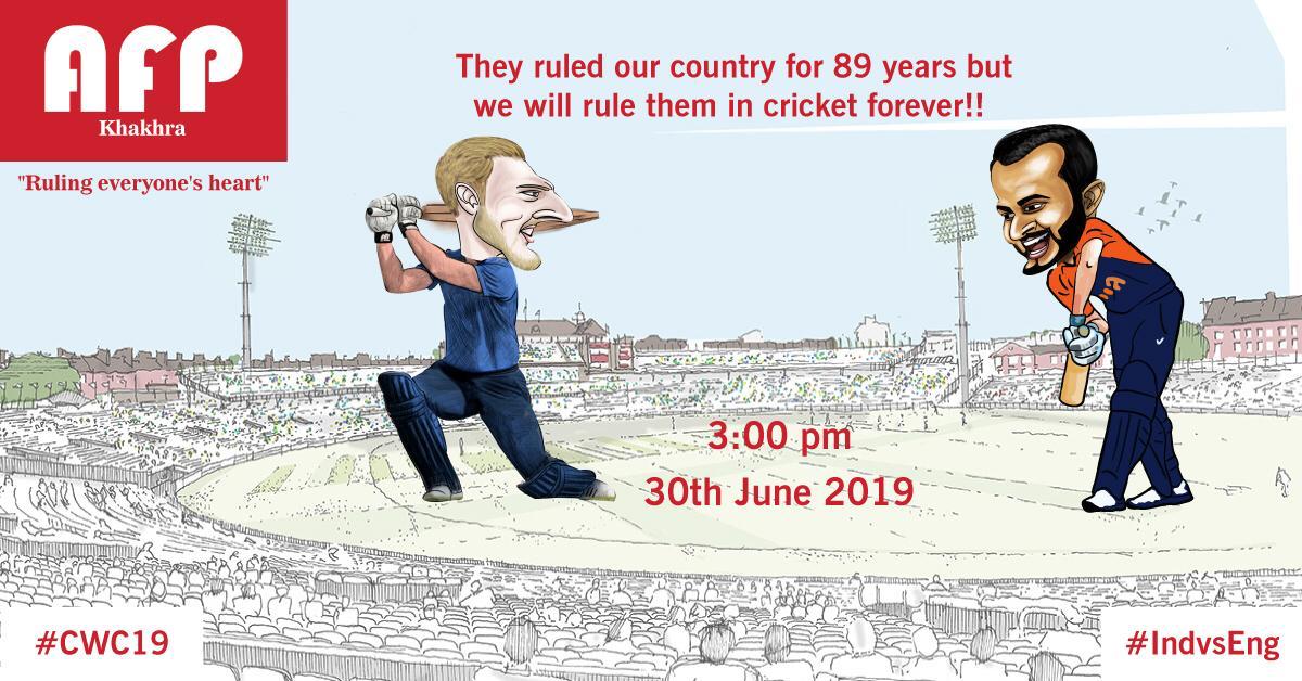 AashaFoods's tweet photo. They ruled our country for 89 years! #INDvENG #CWC19 #Khakhra #food #FMCG #Gujarat https://t.co/vNgnVTFN5T