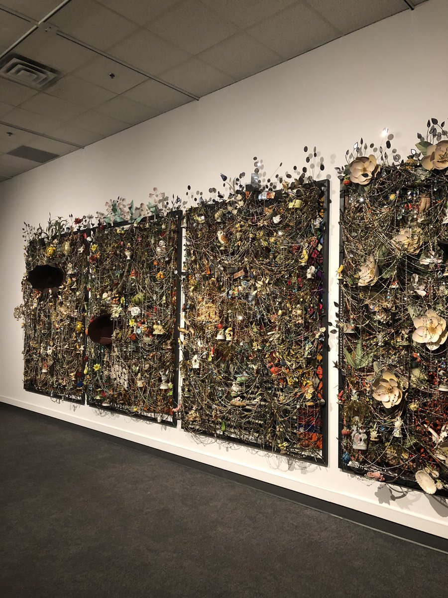 HeatherKlimchuk's tweet photo. So very cool to be @Glenbow tonite for #nickcaveartist with my Mom! Inspiring comments from Minister @LeelaAheer & @EWoolleyWard8 about the importance of culture & creativity! @canartca #yycarts https://t.co/ID890T7rd7