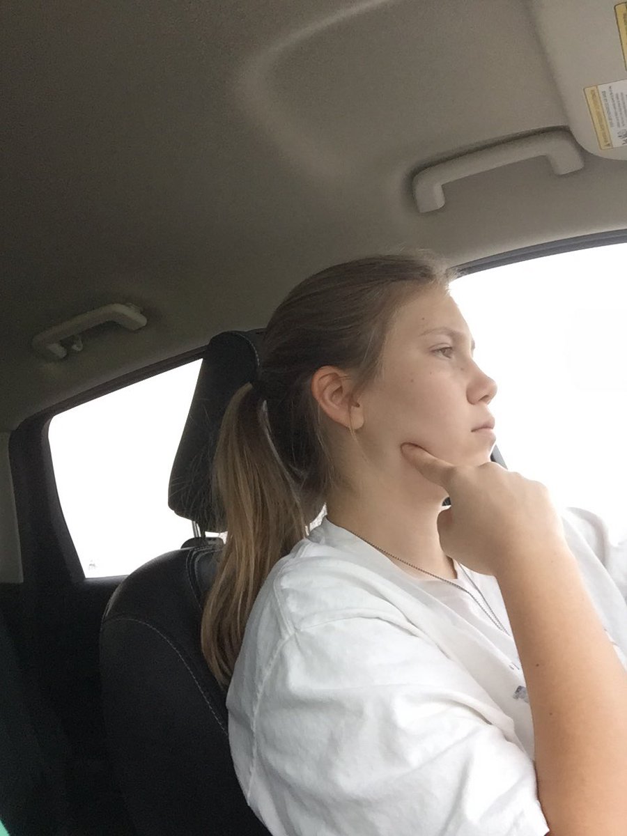 stacyschaefer's tweet photo. Being in the car while your 17yo is driving on the freeway is terrifying! I’d rather give birth 😑 #onehandeddriving https://t.co/R4oVUdsv9D