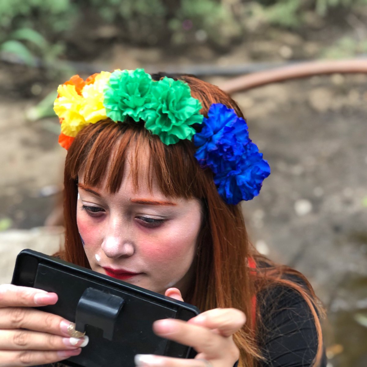 🌈 #gayparade #cdmx_oficial #mexicodesconocido #mexicoincluyente #portrait #gaypride #party #photographer #mexigers #shotoniphone #makeup #colors