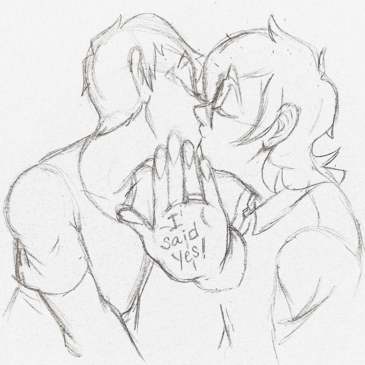 chaocolorstudio's tweet photo. 2 Klance posts in 1 day?? Absolutely!!! This piece was inspired by a Pinterest pic of a couple who announced their engagement~ I add the ring πβ€ #klancelove #klancefluff #klanceforlife #keithandlance https://t.co/5qRcWsYOEU