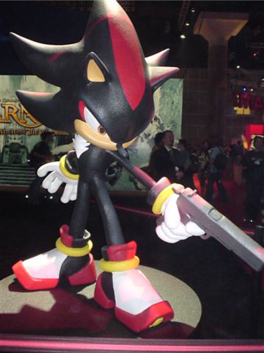 shadow the hedgehog statue