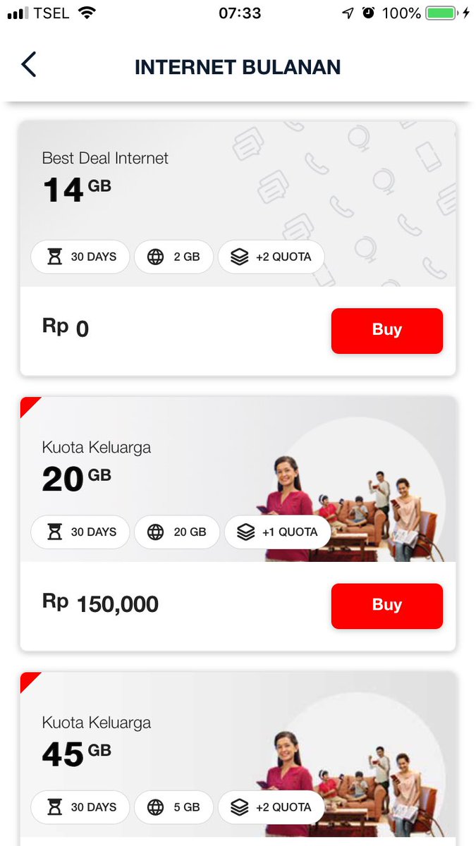 YusufBates's tweet photo. @Telkomsel someone is messingb things up ...The prices are Rp0 but when we click to buy we can't buy and the app crashes. Testing your systems before publishing on your app might be a good idea 🤦🏻‍♂️ 
Meanwhile my data runs out today and I can't buy a new packet. https://t.co/m0MEFCZCf7