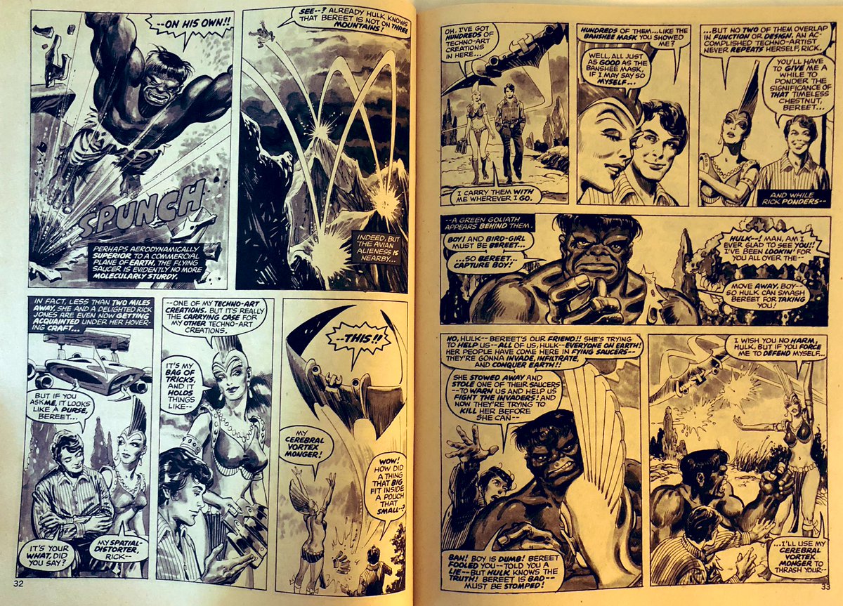 DallanB's tweet image. Brought this bad boy along to read on our #staycation this weekend.
(Inspired by #RobKelly’s FW Presents: Mountain Comics #17 podcast. 👍🏼)
#RampagingHulk #1 #1977
@TreasuryComics