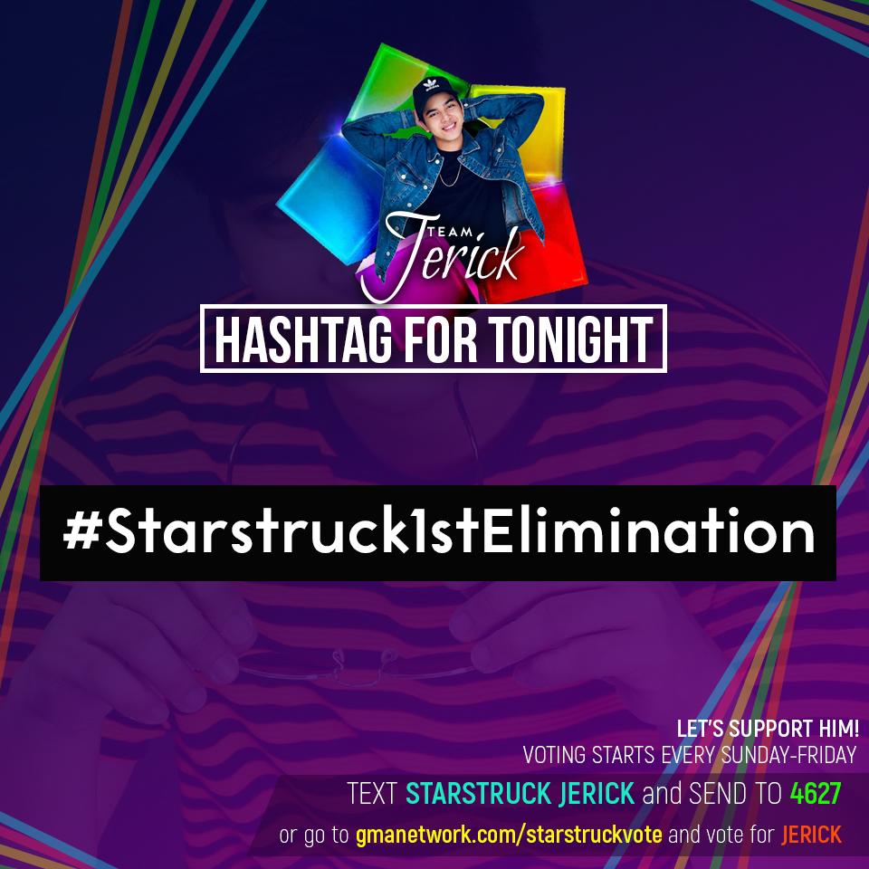 TropangJerick's tweet photo. Sa mga #TeamJerick. Here's the hashtag for tonight! :) #Starstruck1stElimination #Jerick https://t.co/Hl3YJbO056
