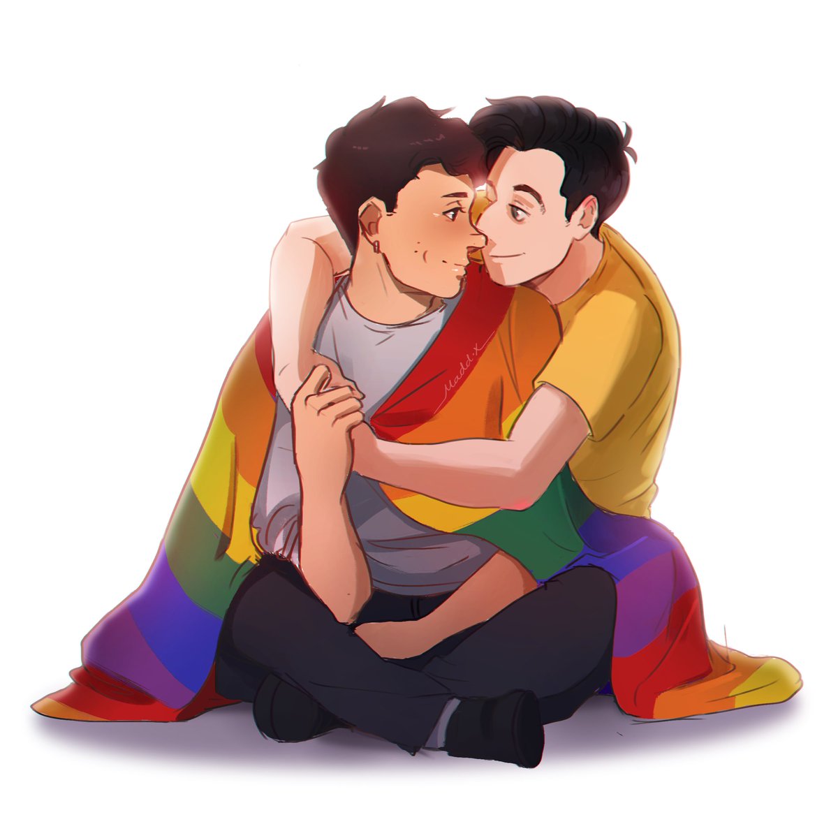 maddox_rider's tweet photo. ❤️🧡💛S A F E   S P A C E💚💙💜
(a beautiful collaboration with my art bae @incaseyouart 💖) https://t.co/eRawy6tfFU