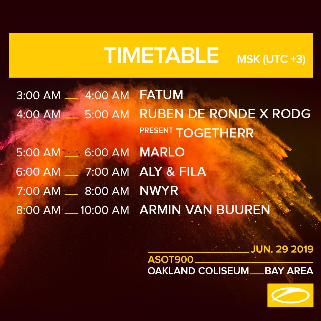 ASOTRussia's tweet image. Everybody have fun tonight!! Here is timetable for Moscow (UTC +3)
facebook.com/astateoftrance/
#ASOTBAY #ASOT900 #TranceFamily