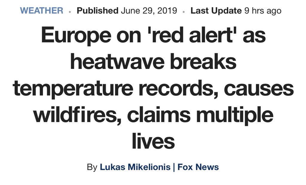 ellynyost's tweet photo. some people: lol climate change/global warming isn’t real, scientists are just dumb 🤪

Europe: https://t.co/umoBfQvlzX