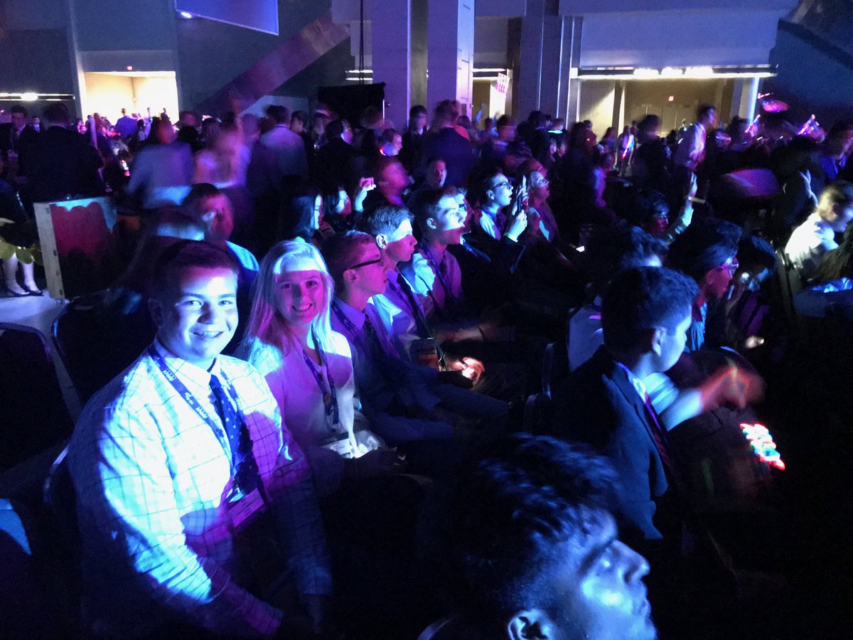 LIONS_FBLA's tweet photo. CHS FBLA at the Opening Session! #NLC19 #ilfbla https://t.co/NFi3f7KWrz