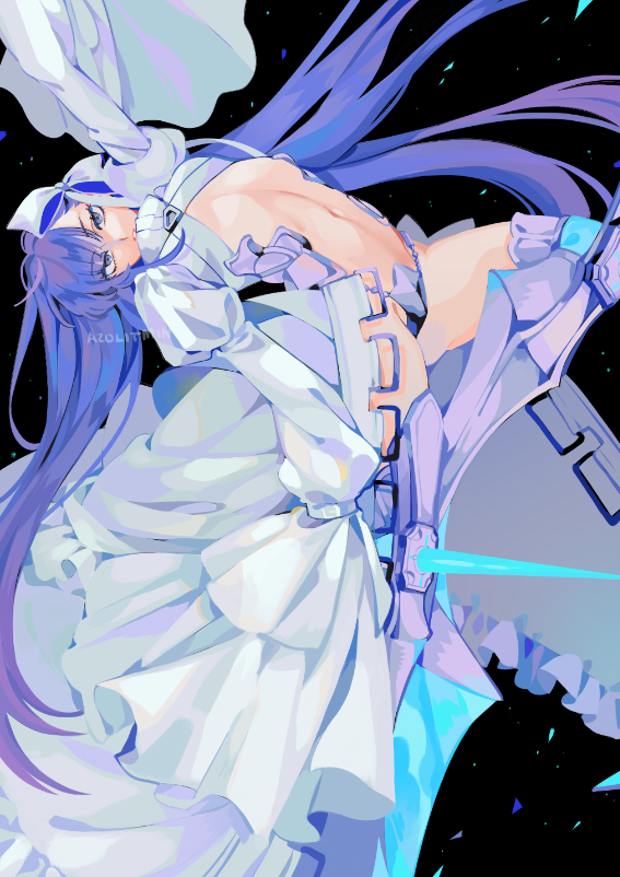 azolitmin's tweet photo. finished future meltryllis print AHHhh!!! had fun with this.. I colouring with purples and blues https://t.co/ntLbM0vWP3