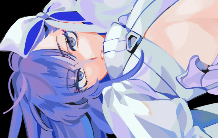 azolitmin's tweet photo. finished future meltryllis print AHHhh!!! had fun with this.. I colouring with purples and blues https://t.co/ntLbM0vWP3