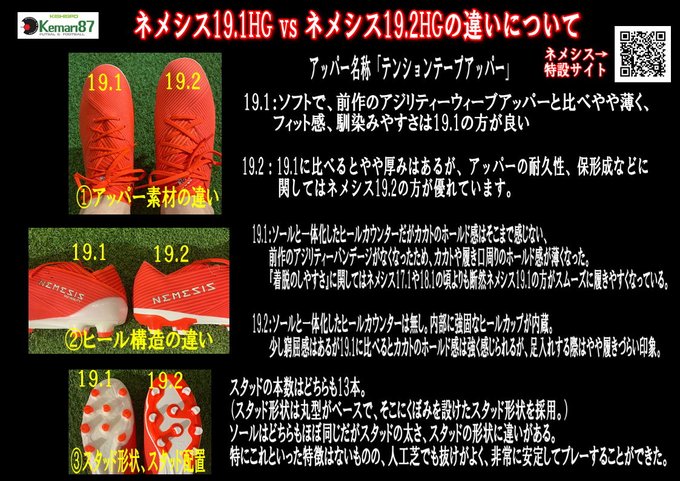 Kemari87 Kishispoさん がハッシュタグ スパイク内側のネメシスロゴが何ともカッコいい をつけたツイート一覧 1 Whotwi グラフィカルtwitter分析