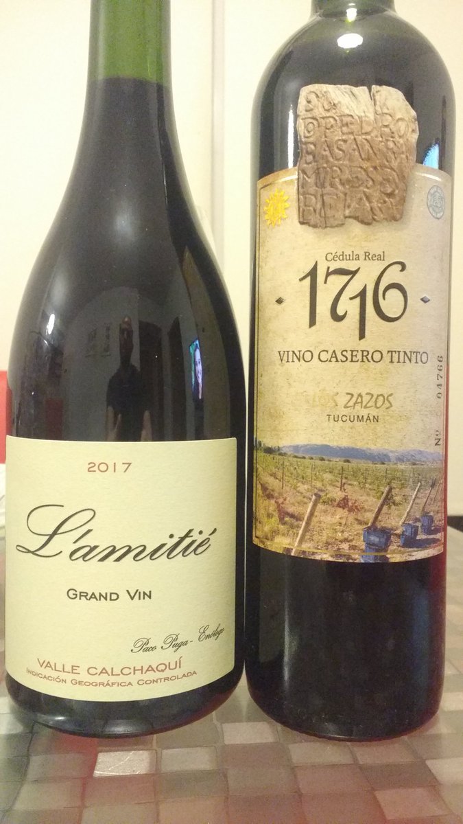 eze_mate's tweet photo. Quede #manija de #lanuevacaradelnoa y hoy sale el    L' amitie de @PacoPuga1 y la #primeracosecha del Malbec más conocido de Amaicha.

Salud!! https://t.co/vCBD1uQ8mD