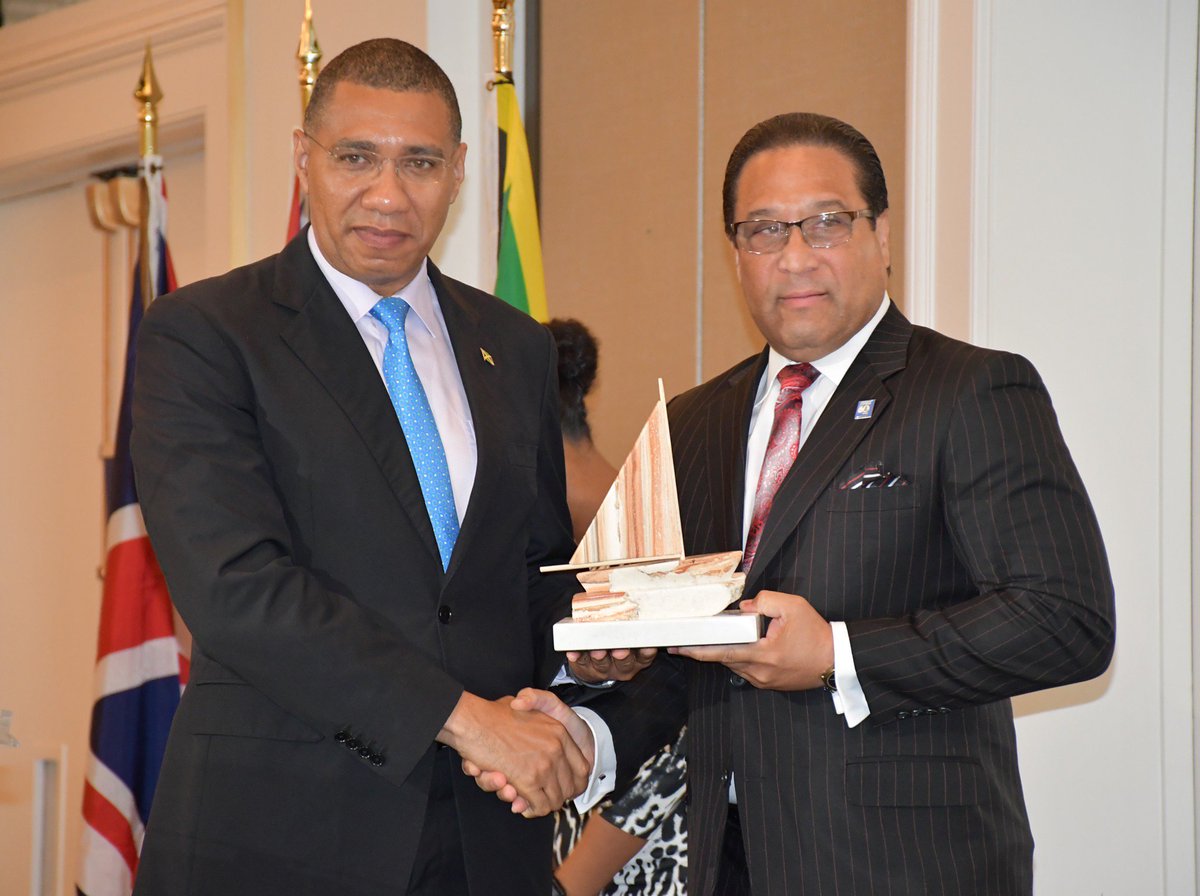 caymangovt's tweet photo. A very special breakfast this morning marked the launch of the 60th anniversary celebrations of the #CaymanIslandsConstitution. Organized by #CelebrateCayman the event honored our historical ties with #Jamaica and the #UK. https://t.co/f4INqNfUPb