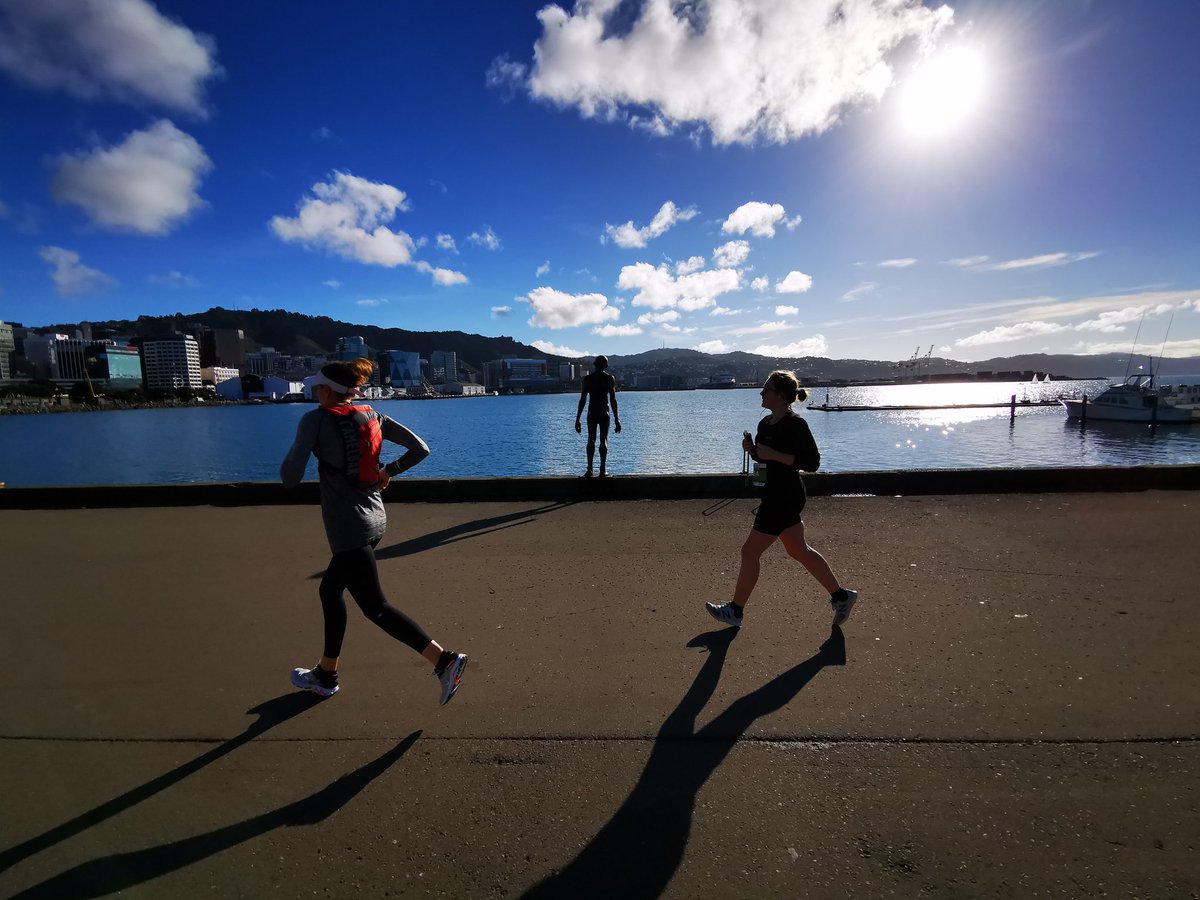 WildBayNZ's tweet image. What a glorious day for the Wellington's Marathon. So many people from the young &amp;amp; old completing the different courses. @WgtnCC #Wellington #WellingtonMarathon #WellingtonHelicopters #TheNakedMan