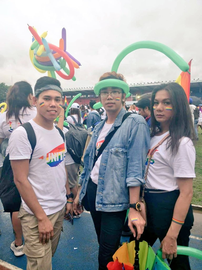 vince_canoy's tweet photo. Be a rainbow in someone's cloud. #Pride2019 #ResistTogether #AcceptanceMatters #LGBTQIA #TeletechUNITE https://t.co/XSP6kPgC3H