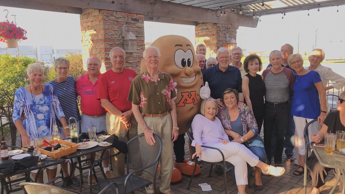 LegacyMhd's tweet photo. When Spuddy heard that the class of 1963 was having a get together at Speak Easy tonight he just knew he needed to stop by and say hi.   Once a Spud ... Always a Spud. https://t.co/PCNJNlQXmh