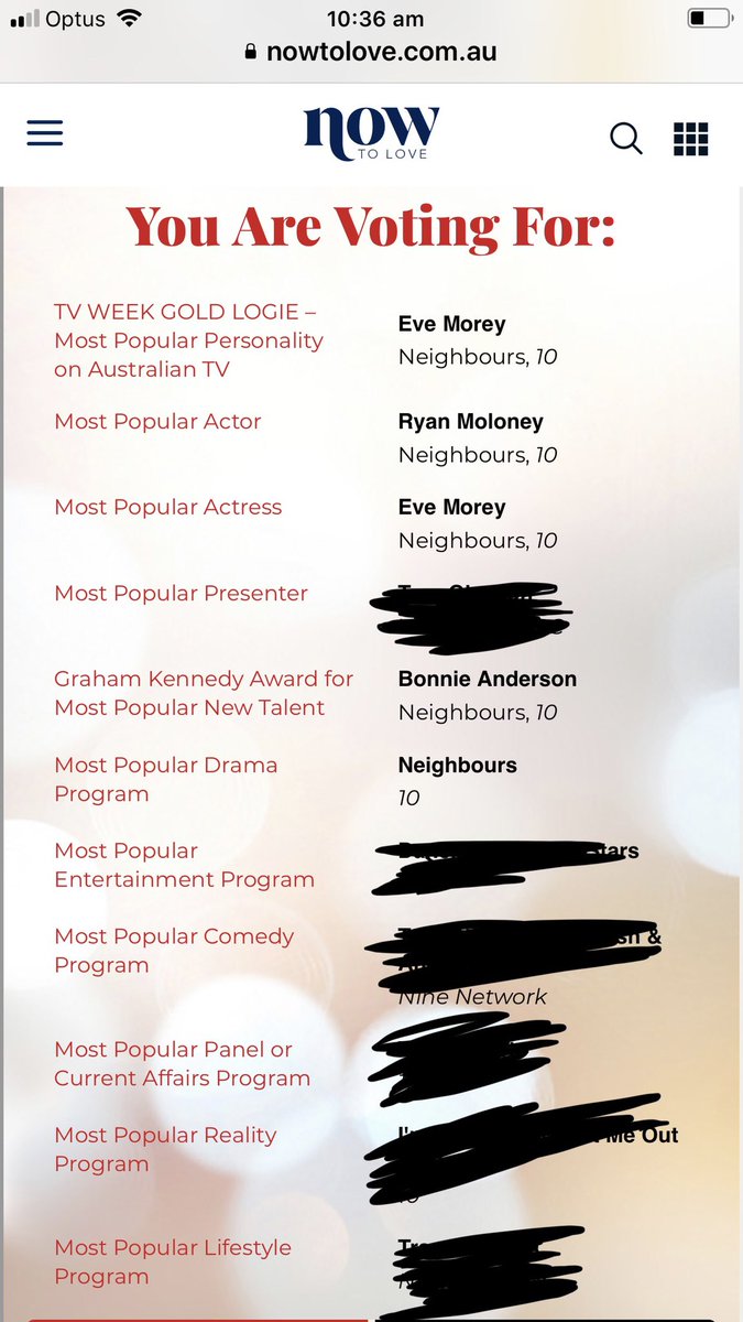 hosanna_catallo's tweet photo. LAST CHANCE TO VOTE TODAY! Please support @neighbours #voteneighbours #eve4gold #toadiestime #bonnie4silver 
https://t.co/zHAUNJO8hl 
#TVWeekLogies #Neighbours 
Do it now before it’s time! https://t.co/tKrbODfODZ