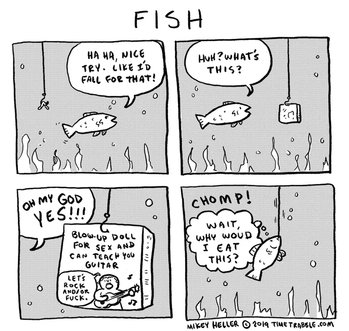 i drew a comic about a fish 