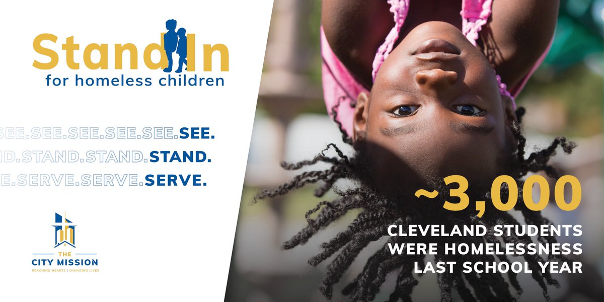 TowerLightsCLE's tweet photo. Why YELLOW-BLUE? Because ~3,000 #Cleveland children enrolled in @clemetroschools experience homelessness. @TheCityMission asks you to #StandInCLE & help end the cycle of poverty. Learn how to do that today at https://t.co/46AIj0SXtp https://t.co/YfgyH52XMO