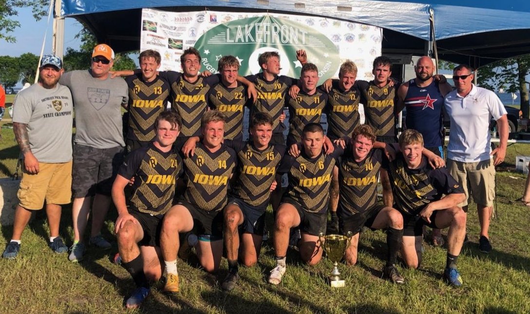 Iowa boys select side team went undefeated and won <a href="/lakefront7s/">Lakefront 7s</a> Great job coming together and playing Iowa rugby. <a href="/SEPRugbyClub/">SEP Rugby</a> <a href="/GoHawkRugby/">WSR Go-Hawk Rugby Club</a> <a href="/ICTrojansRugby/">Iowa City Youth Rugby Club</a> @CFHSRugby #growinggold  #webuildchampions
