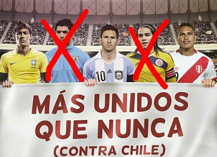 mi2nombrescuac's tweet photo. #CopaAmericaBrasil2019 🇨🇱#Suárez #Urullanto #ChaoUruguay Faltan 3 https://t.co/o4X4QtqFq2