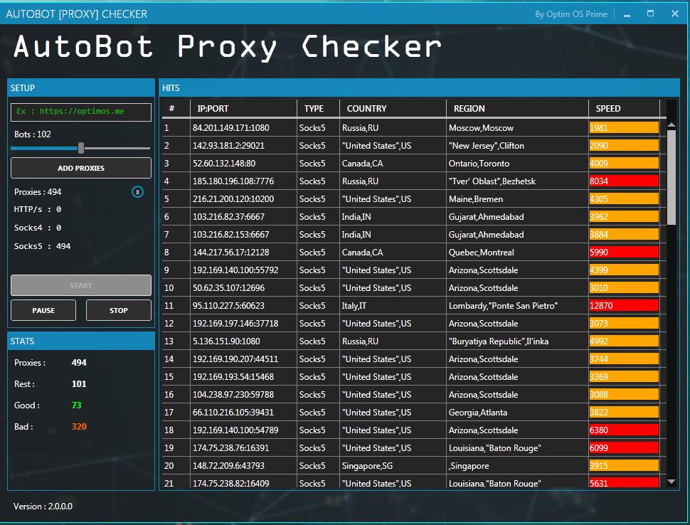 ANON_CRACK_TM On X: "AutoBot Proxy Checker By Optim Os Prime.