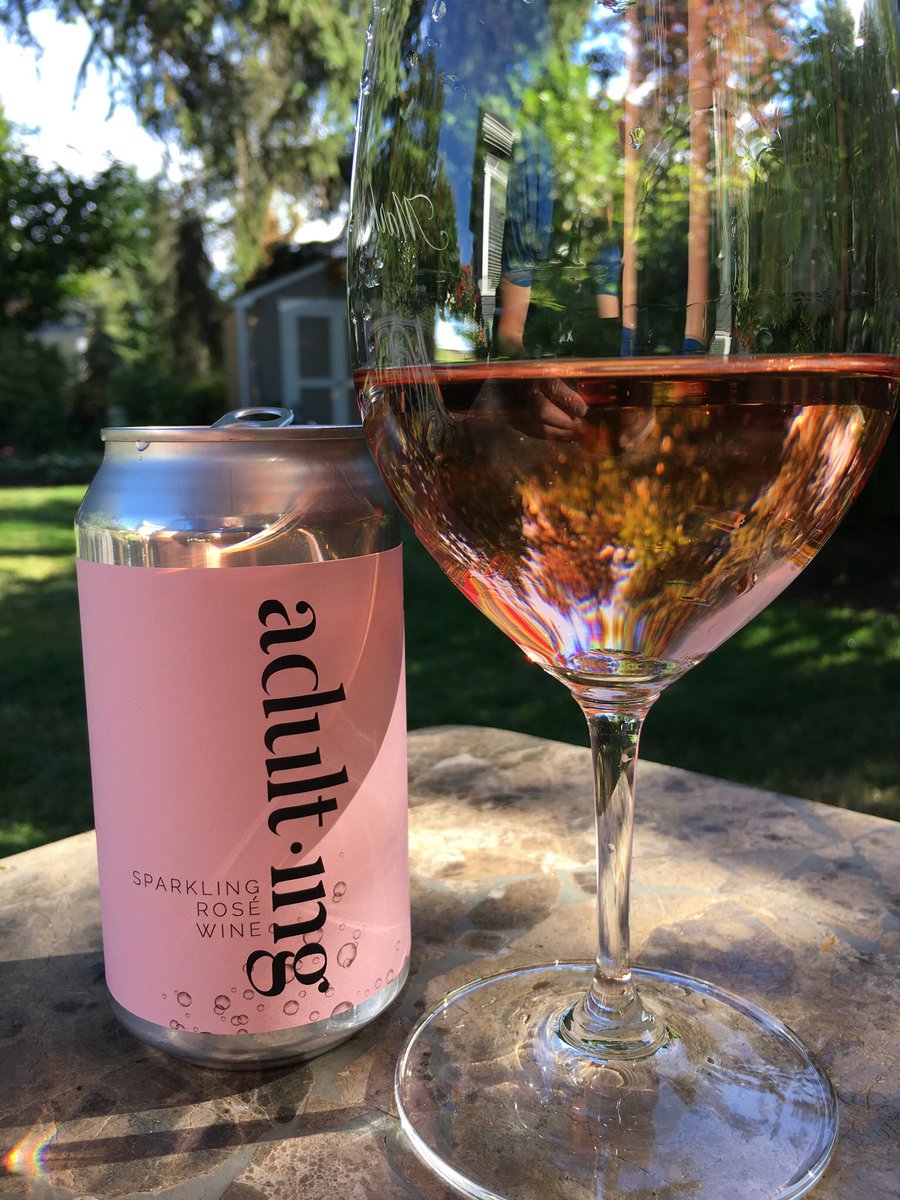 Well, never thought I would buy wine in a can-that changed today. #Adulting #SparklingRose #WashingtonWine <a href="/ancwine/">Alexandria Nicole</a>