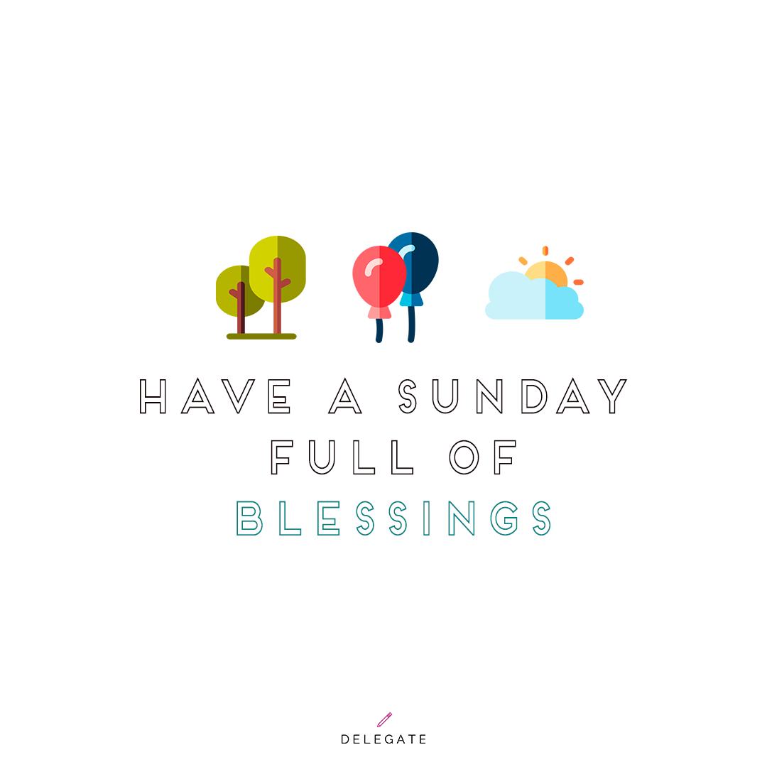 justdelegatehq's tweet photo. Have a Blessed Sunday everyone! Be recharged and renewed for the new week ahead ☀️✌️ https://t.co/sx9oebD17r