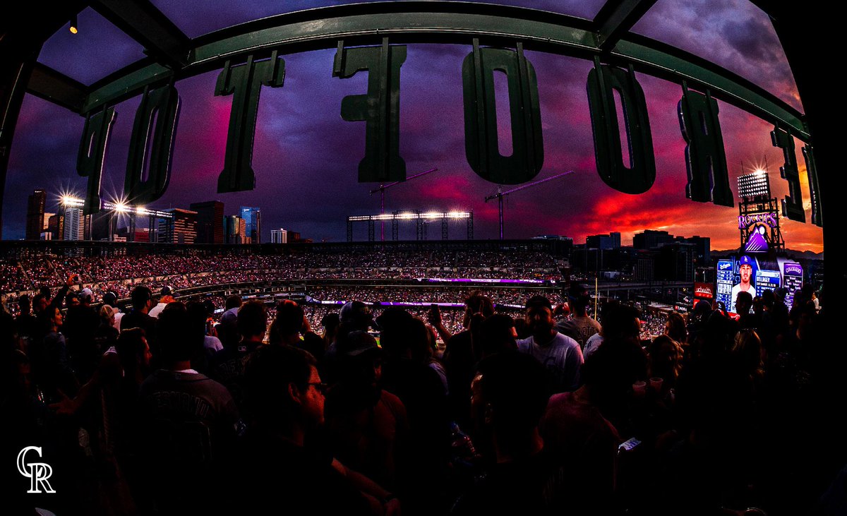 Rockies's tweet photo. 48,101 loud and proud tonight!

💜 We love our fans 💜 https://t.co/c2IcsGnWR5