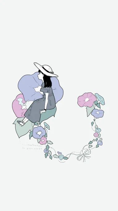 【待ち受け画像】選べなくて3パターン全部載せです…!よかったらこの夏使っていただけたら嬉しいです。 