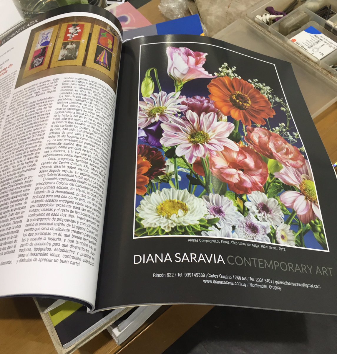 ACompagnucci's tweet photo. Revista Dossier , Uruguay.

#andrescompagnucci #arteuruguayo #flowers #paintingflowers #photorealism #hiperrealismo #artmiami #wynwoodart #arsy #aquaartmiami #artbaselmiami #artcollecting #contemporaryart #luxury #luxurylifestyle #artlima #arcomadrid https://t.co/qrkmgfwNp4