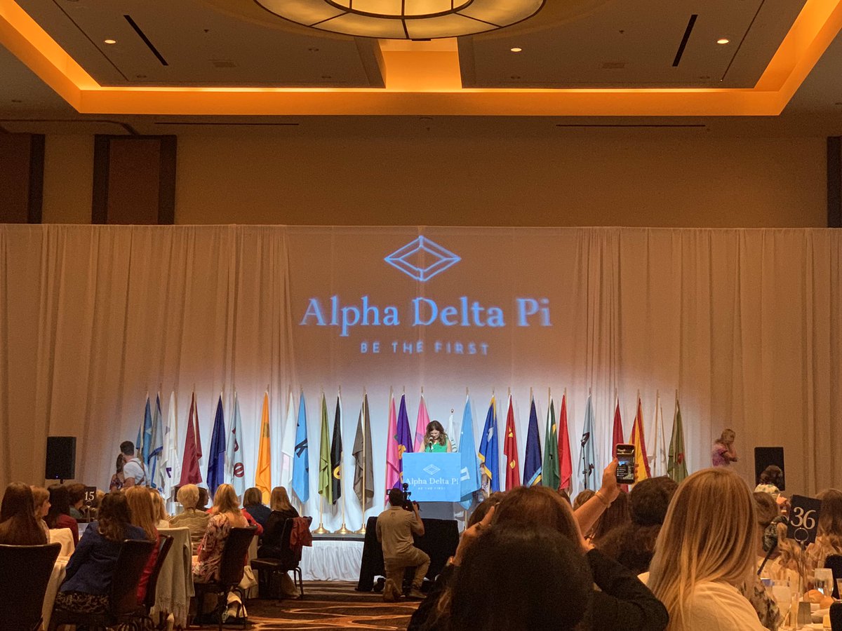 texastechadpi's tweet photo. Yesterdayโs Panhellenic flag ceremony was amazing! 16 Panhellenic sisters came to represent their chapter!๐๐ #PanLove #ADPIConvention #techadpi https://t.co/HJUgAWaW9L