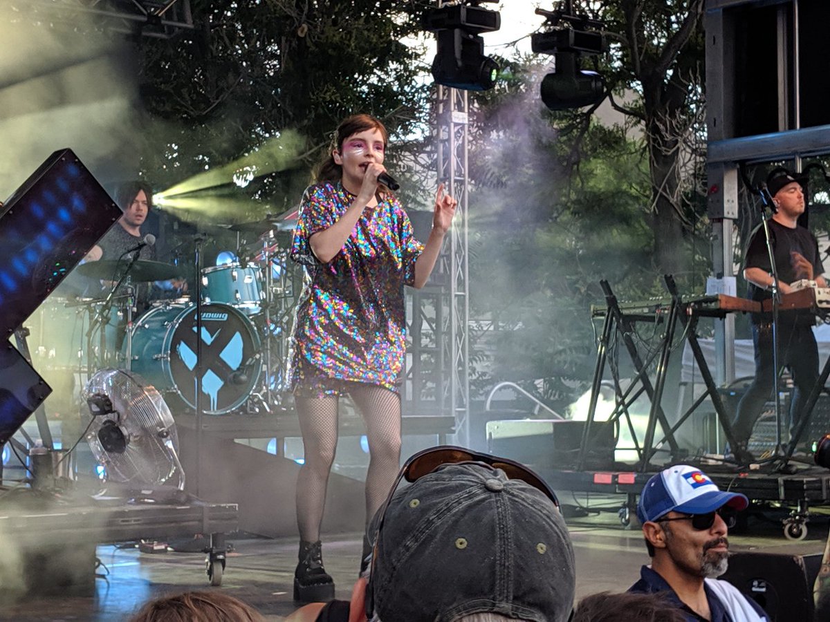 MikeEgeberg's tweet photo. One of my all-time favs!!! CHVRCHES @CHVRCHES at White Claw Stage @WhiteClaw #WestwordShow #fanplan https://t.co/Z5mzeLYwvP