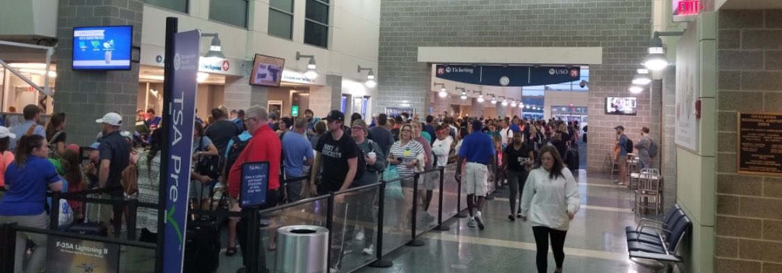 OkaloosaSheriff (@ocsoalerts) on Twitter photo Ok folks see these lines? We want to send you this friendly reminder to be 2 hours early for your flights from <a href="/FlyVPS/">Destin-Ft Walton Beach Airport</a>! #busy #SaturdayThoughts ✈️🏃♂️🏃♀️🧳 Ok folks see these lines? We want to send you this friendly reminder to be 2 hours early for your flights from <a href="/FlyVPS/">Destin-Ft Walton Beach Airport</a>! #busy #SaturdayThoughts ✈️🏃♂️🏃♀️🧳